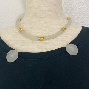 Olci Vintage Frosted Opaque Necklace